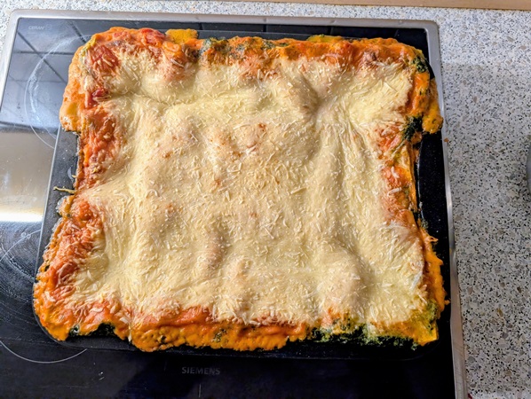 Spinat-Gemüse-Lasagne
